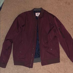 Old Navy Burgundy/Maroon Bomber Jacket